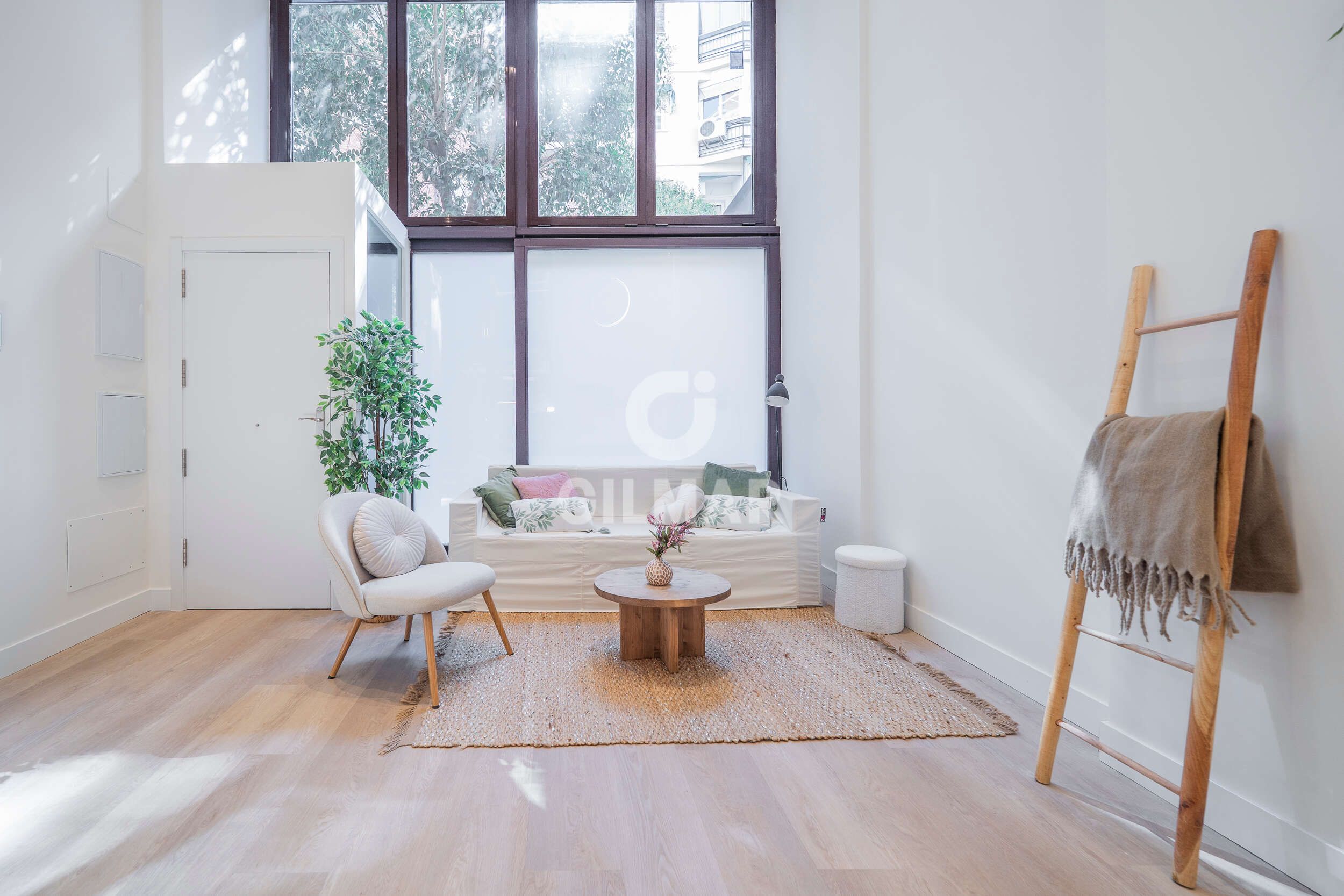 Sala d'estar de Pis en venda en  Madrid Capital amb Calefacció