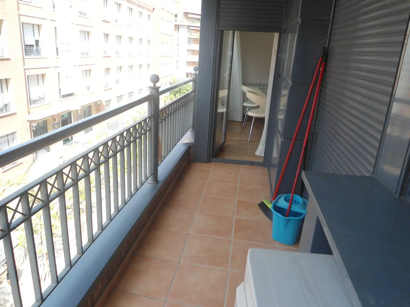 Terraza de Apartamento de alquiler en Lleida con Aire acondicionado, Calefacción y Parquet