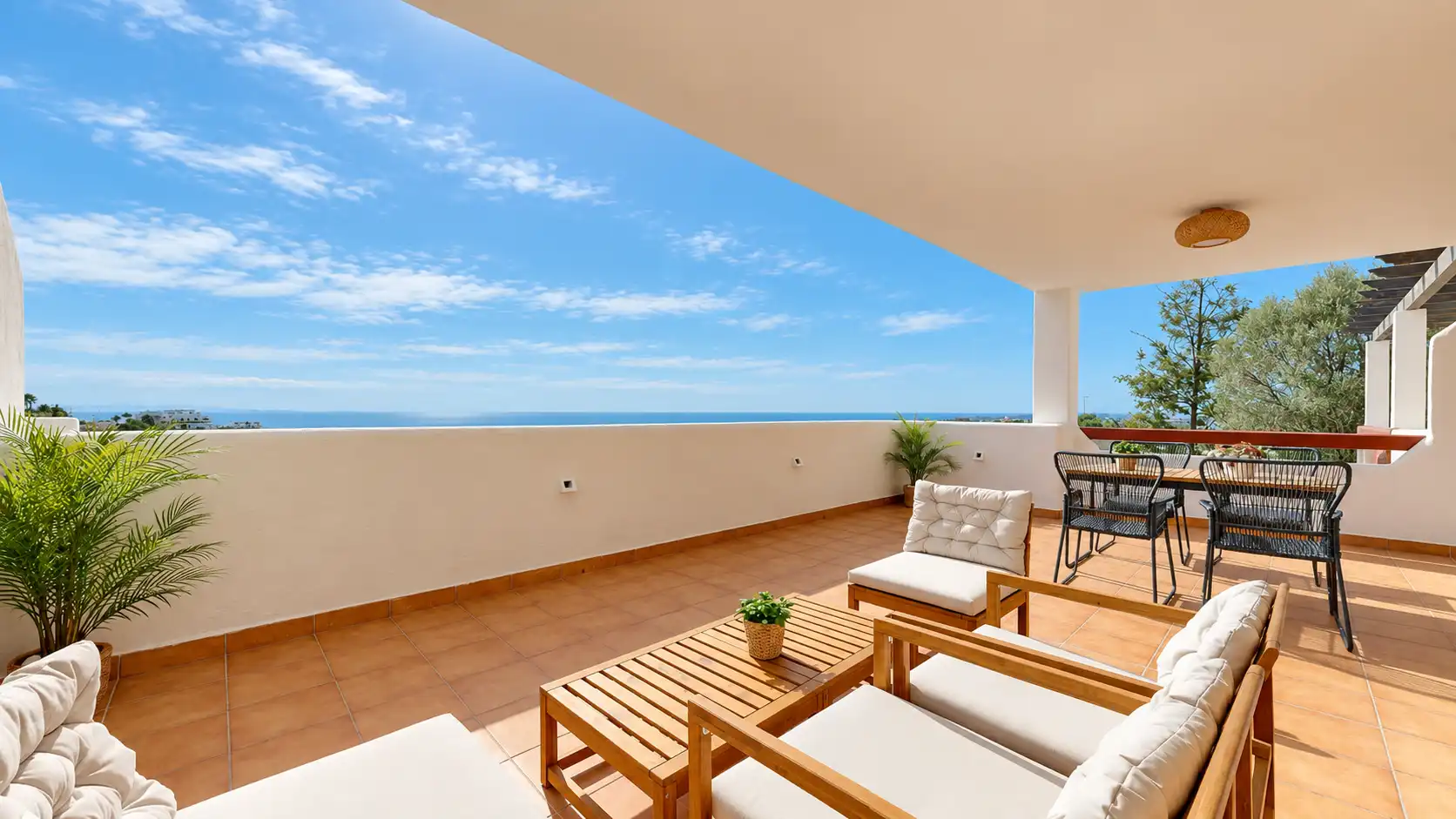 Terrasse von Wohnung zum Verkauf in Casares mit Klimaanlage, Heizung und Terrasse