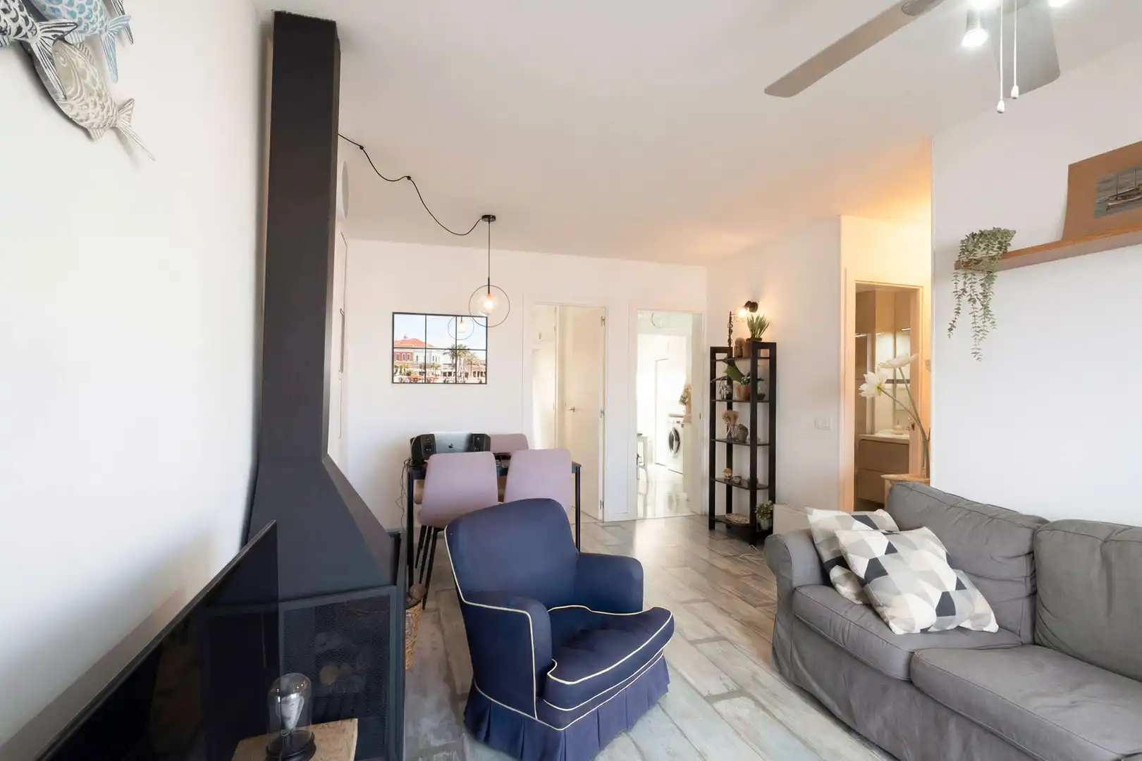 Sala de estar de Piso en venta en  Palma de Mallorca con Terraza, Amueblado y Balcón