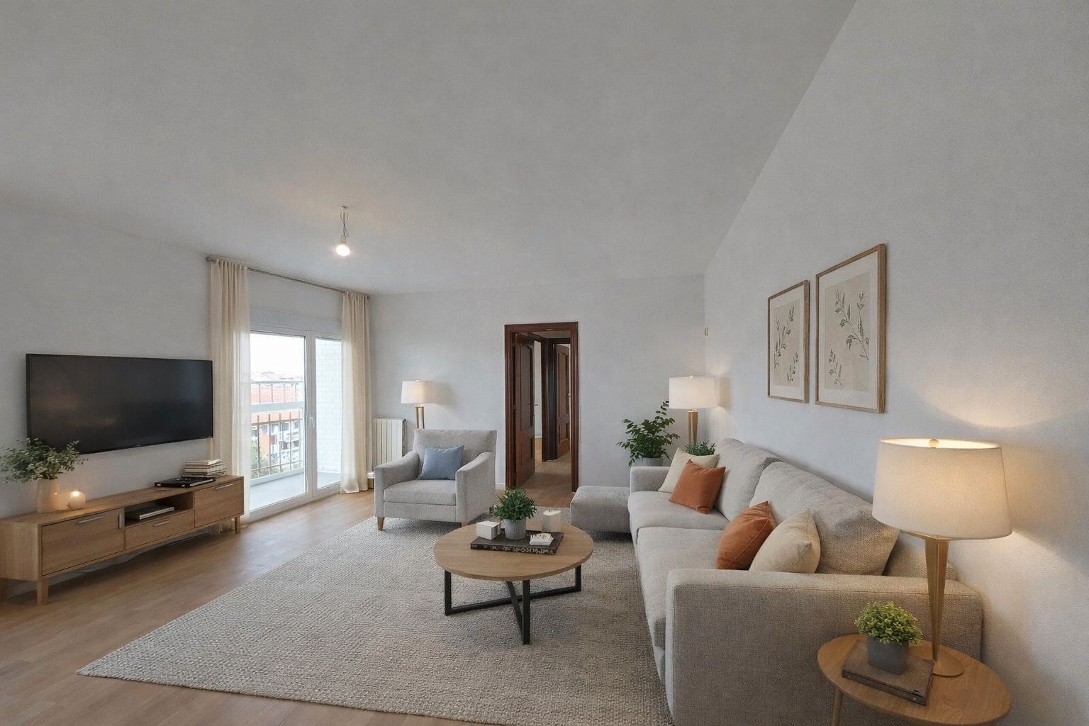 Wohnzimmer von Wohnung zum Verkauf in Alcalá de Henares mit Heizung, Terrasse und Abstellraum