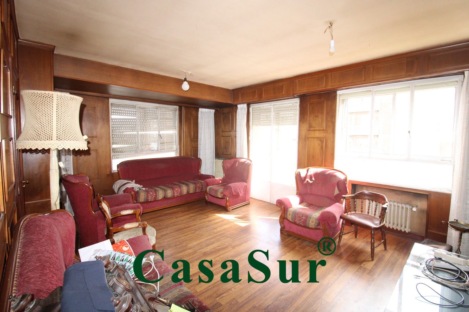 Living room of Flat for sale in Valladolid Capital  with Heating, Parquet flooring and Terrace