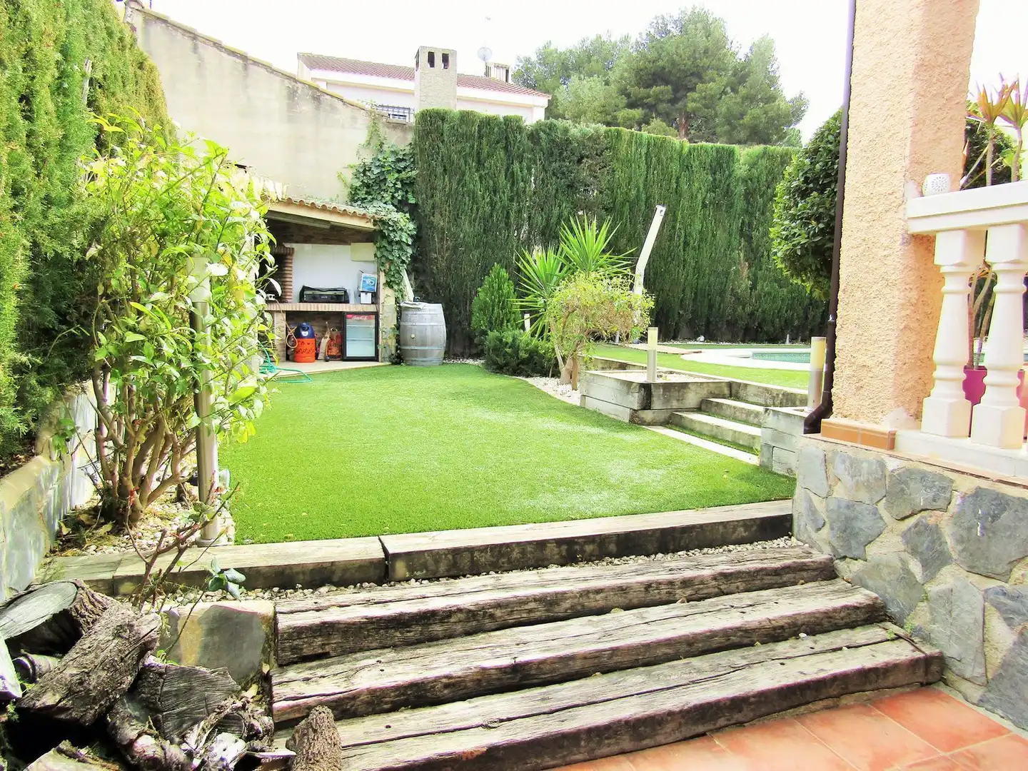 Terraza de Casa o chalet de alquiler en San Antonio de Benagéber con Aire acondicionado, Calefacción y Jardín privado