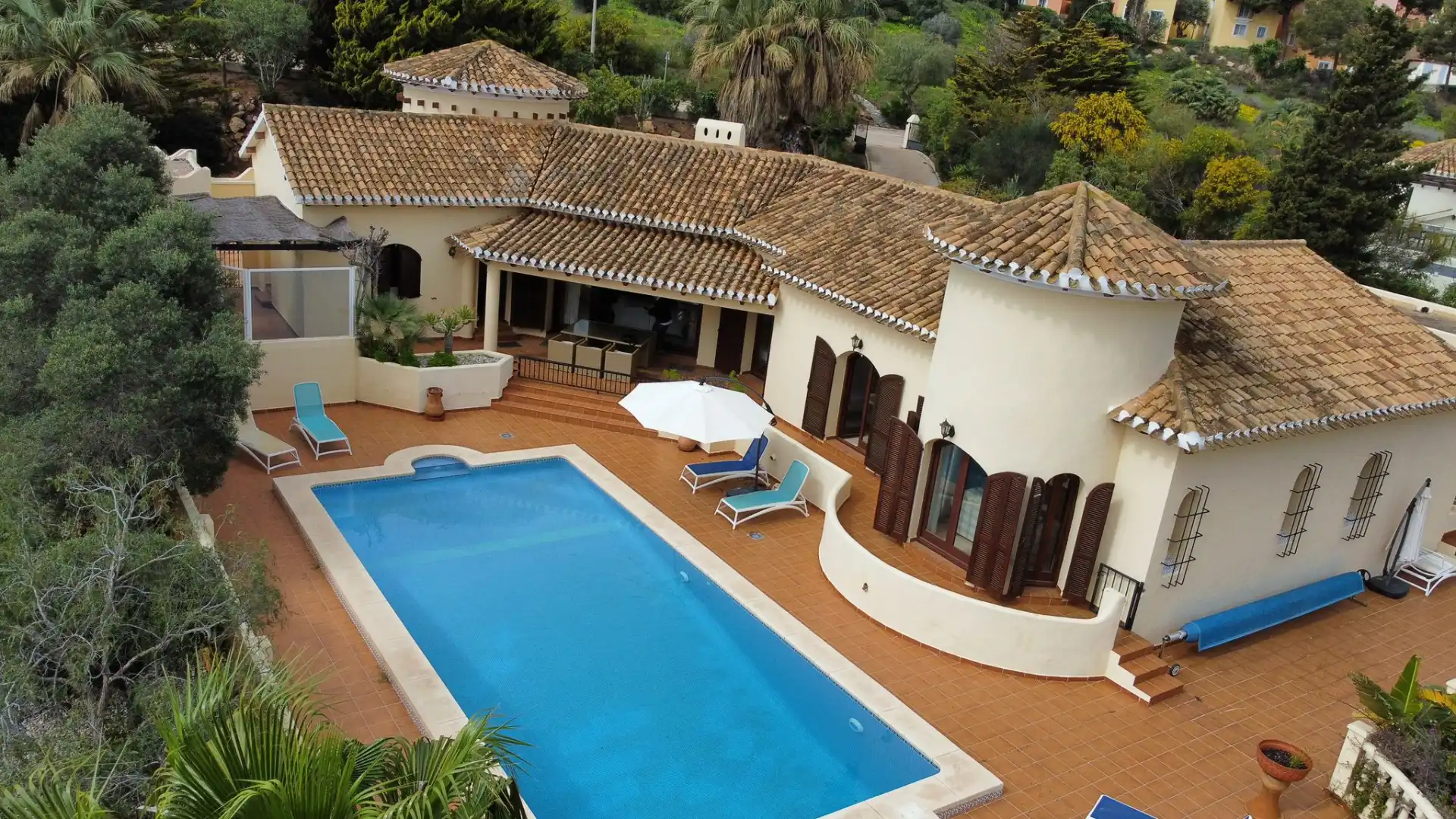 Piscina de Casa o chalet en venta en Cartagena con Aire acondicionado, Jardín privado y Terraza