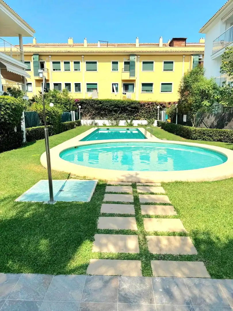 Schwimmbecken von Wohnung zur Miete in Jávea / Xàbia mit Klimaanlage, Heizung und Terrasse