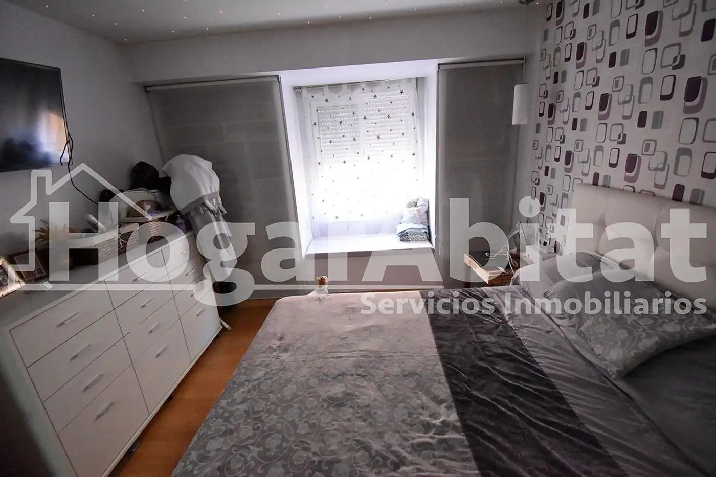 Schlafzimmer von Wohnung zum Verkauf in Xirivella mit Klimaanlage, Parkett und Balkon