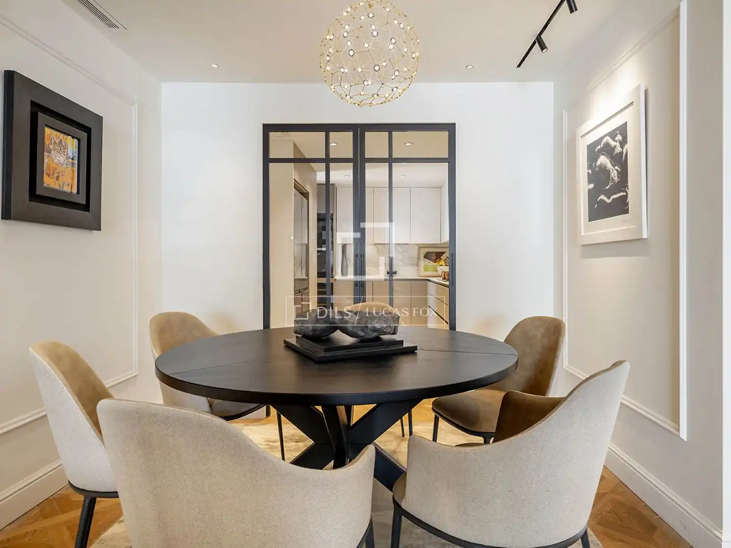 Dining room of Flat for sale in Barcelona  with Air Conditioner, Heating and Parquet flooring