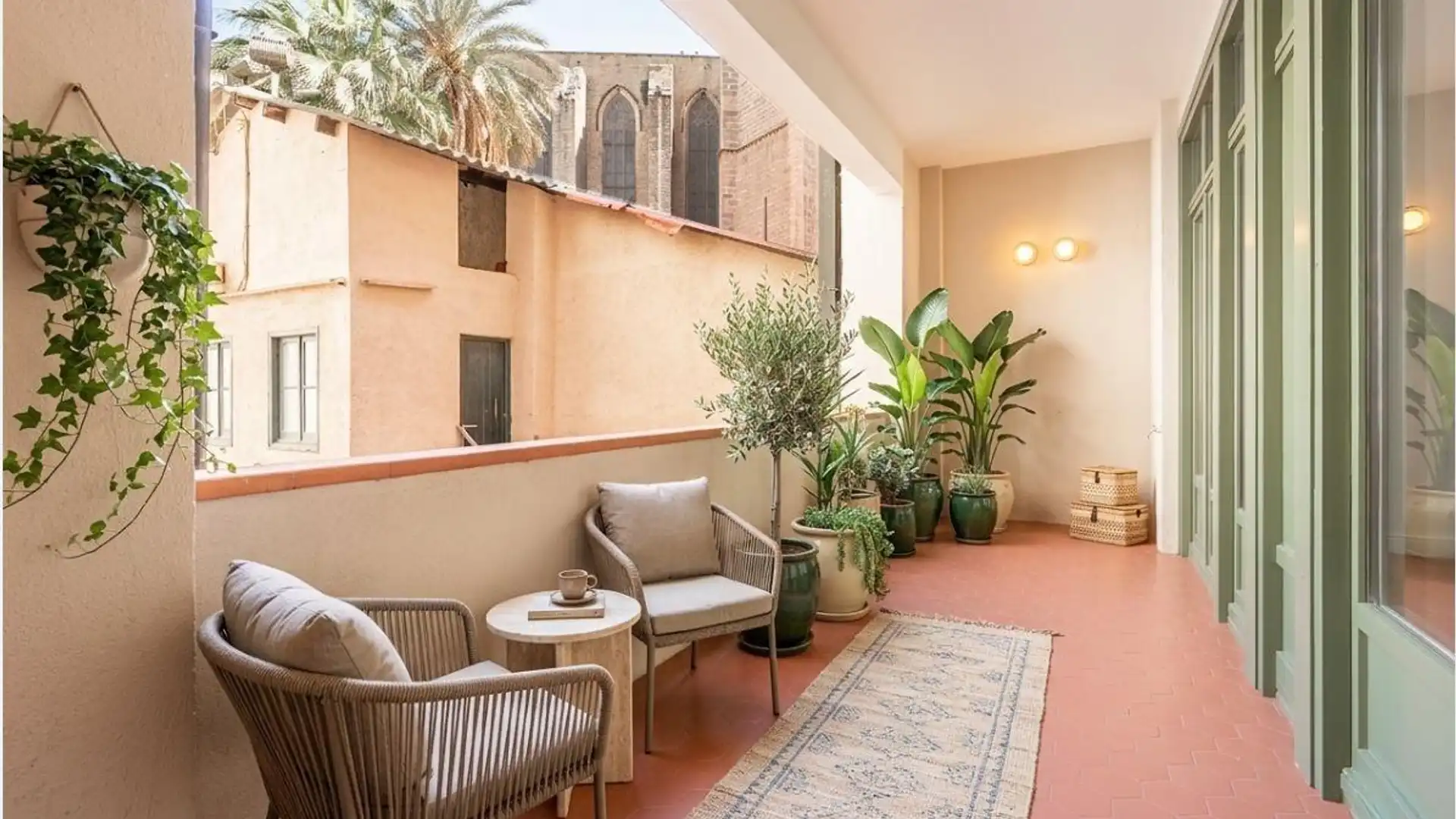 Terrace of Flat for sale in  Barcelona Capital  with Heating, Terrace and Balcony