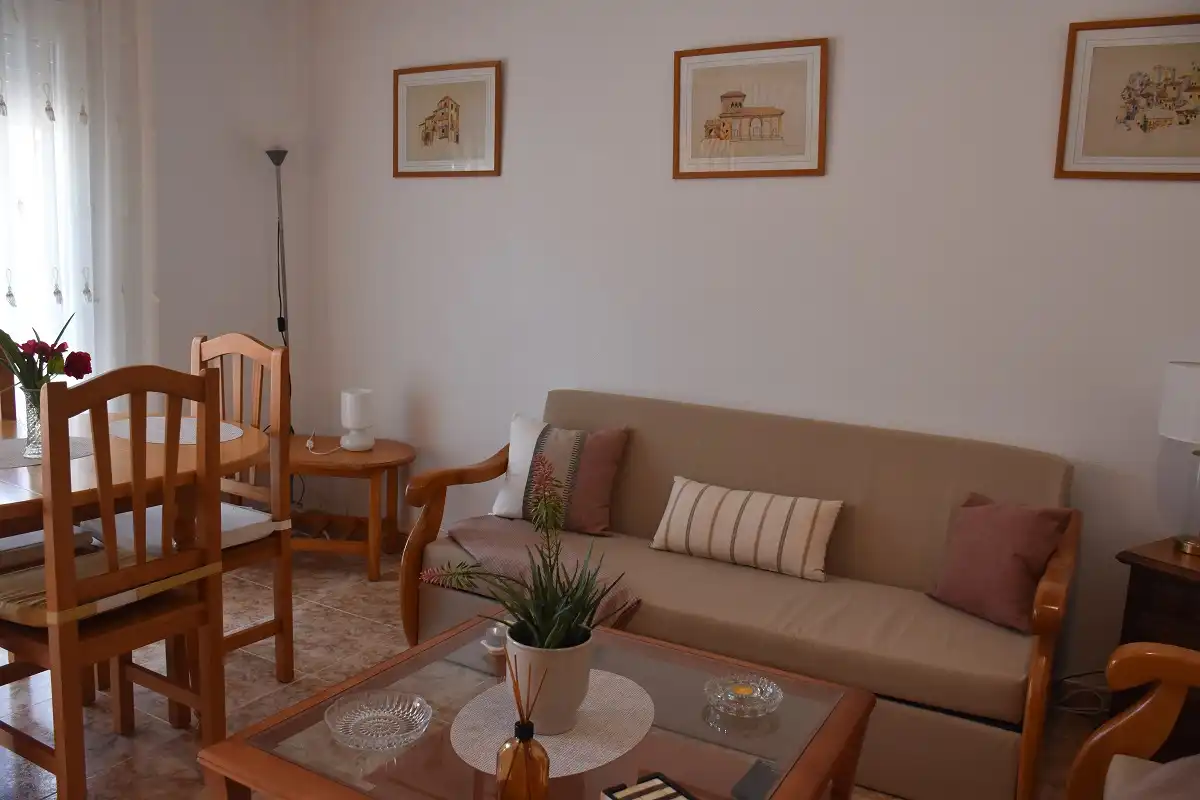 Sala de estar de Dúplex en venta en Orihuela con Terraza, Piscina y Amueblado