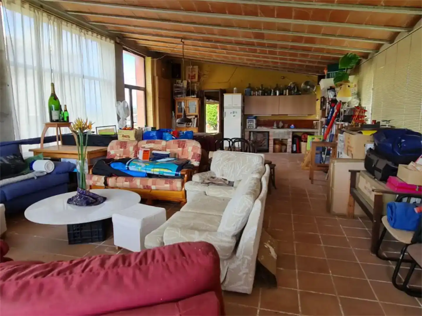 Sala d'estar de Finca rústica en venda en Cassà de la Selva amb Balcó