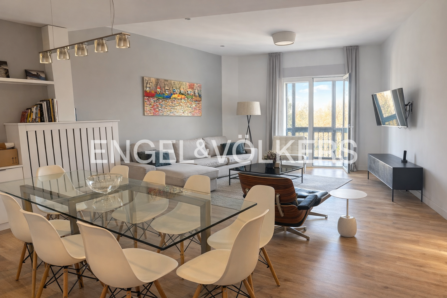 Dining room of Apartment to rent in  Madrid Capital  with Air Conditioner, Heating and Furnished