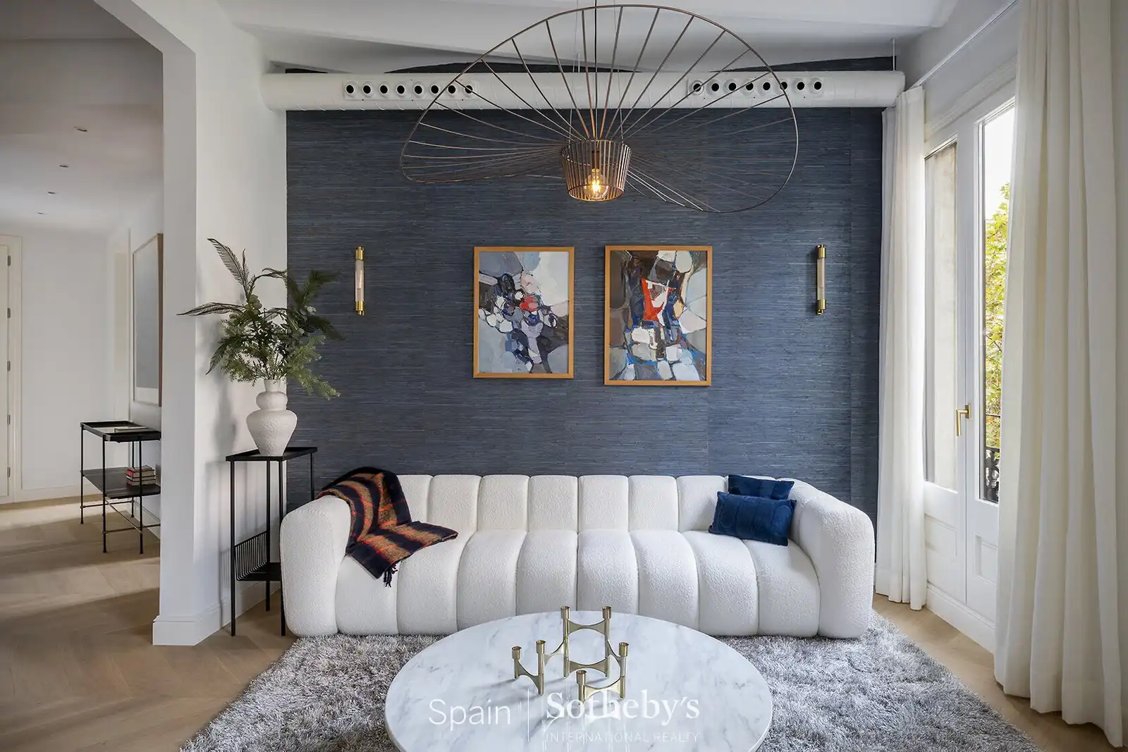 Sala de estar de Apartamento en venta en Barcelona con Aire acondicionado y Terraza