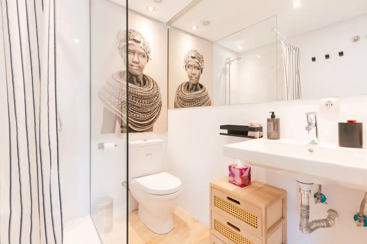 Badezimmer von Maisonette zum Verkauf in Eivissa mit Klimaanlage, Heizung und Terrasse