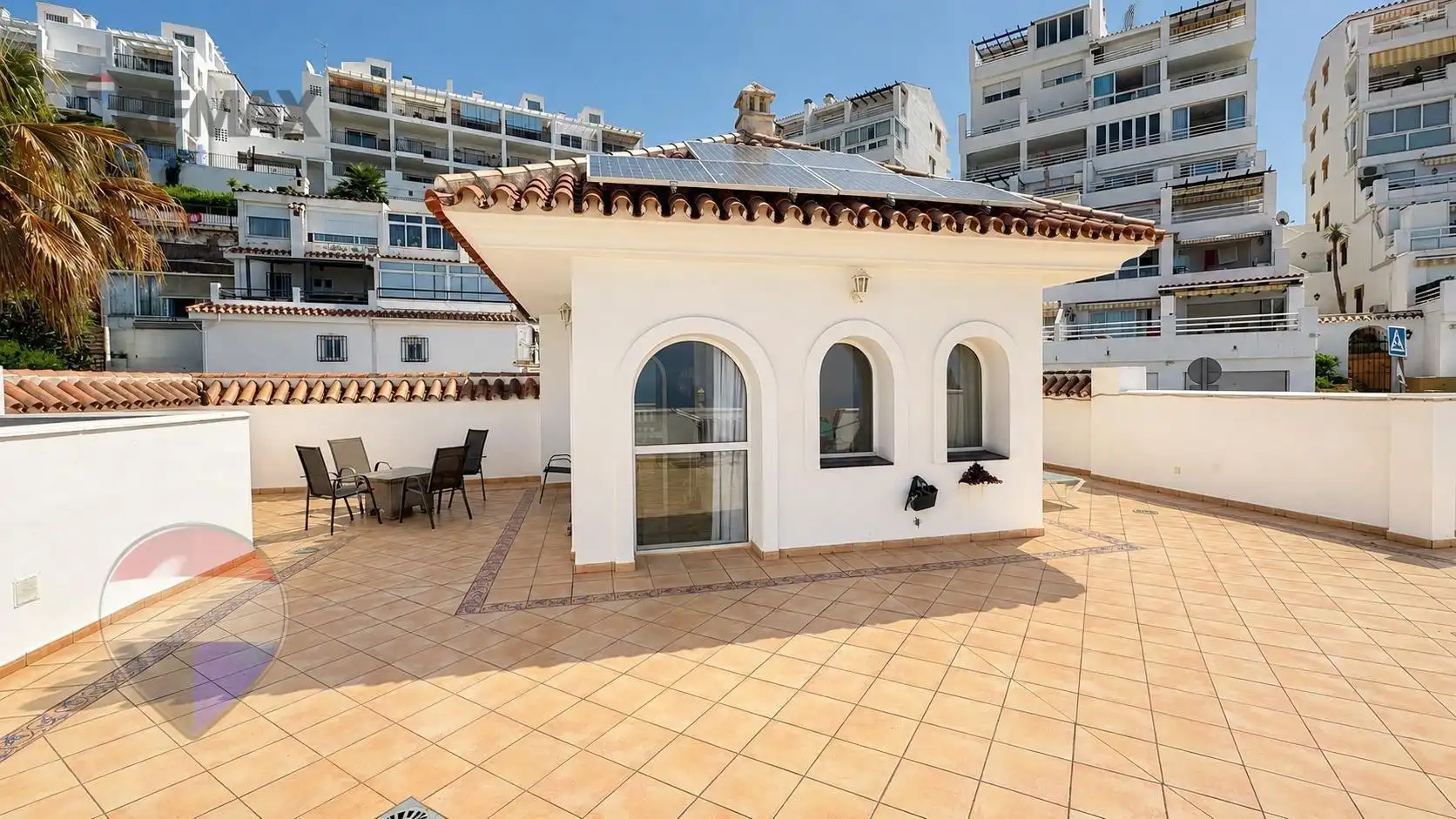 Terraza de Casa o chalet en venta en Mijas con Aire acondicionado, Jardín privado y Terraza