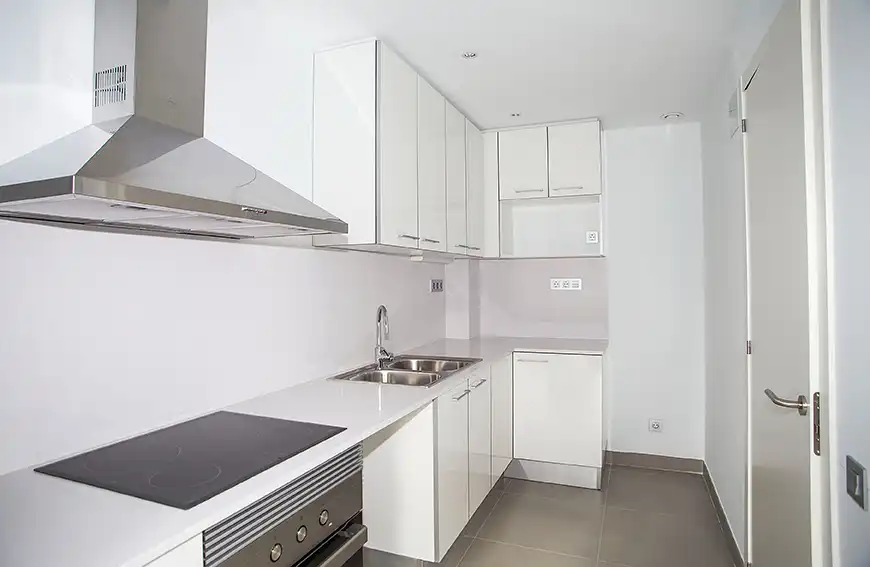 Kitchen of Flat for rent in Barcelona  with Terrace, Storage room and Oven