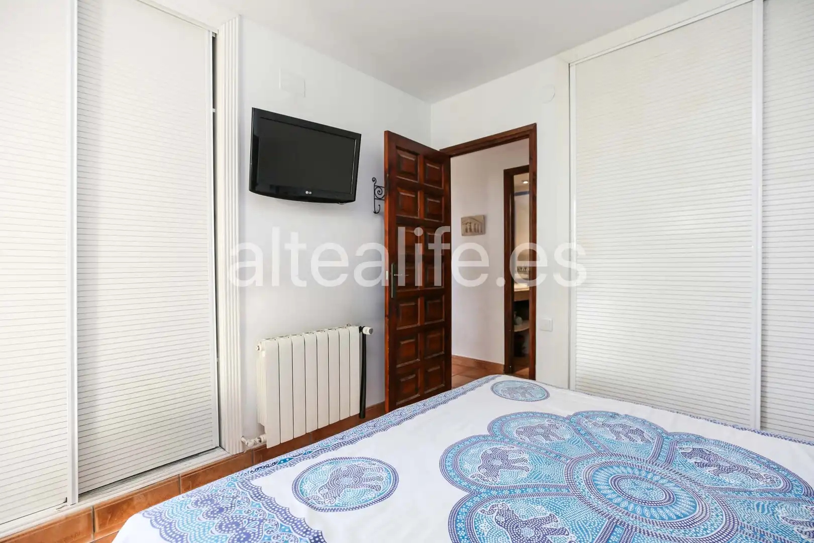 Dormitori de Apartament de lloguer en Altea amb Calefacció, Terrassa i Moblat