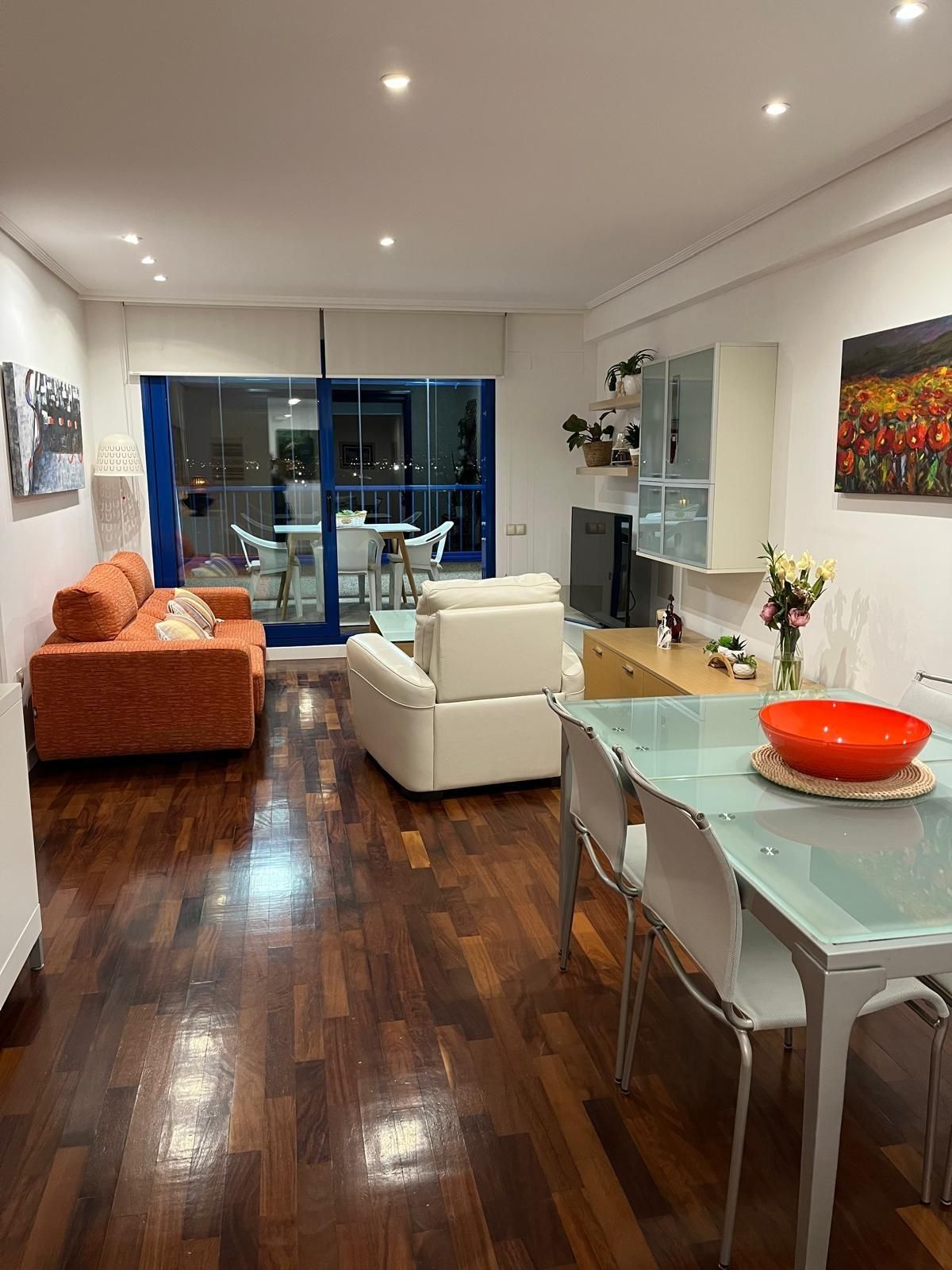 Living room of Apartment for sale in Alboraya  with Private garden, Parquet flooring and Terrace