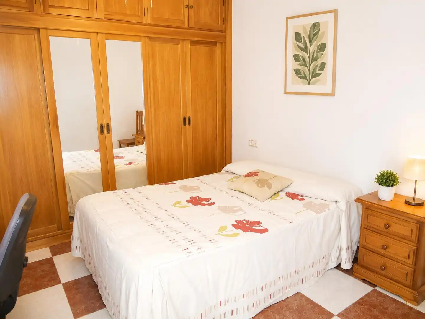 Bedroom of Flat for rent in Málaga  with Private garden, Terrace and Furnished
