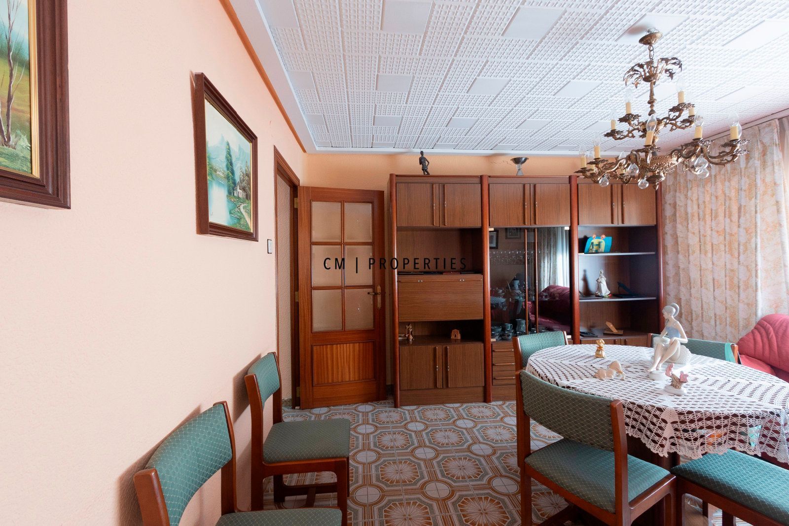 Dining room of Flat for sale in  Valencia Capital  with Terrace and Furnished