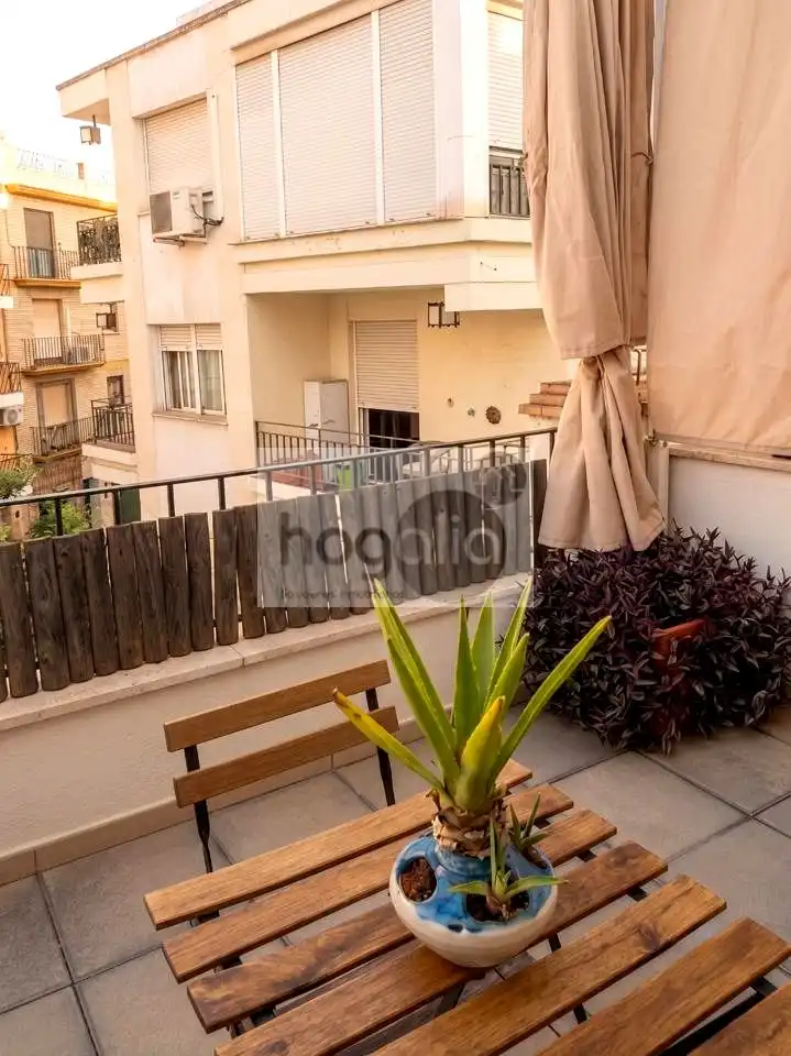 Balcony of Flat for rent in Sevilla  with Air Conditioner, Terrace and Furnished