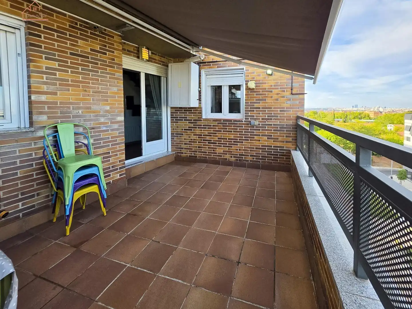 Terrasse von Dachboden zur Miete in Madrid mit Klimaanlage, Heizung und Terrasse