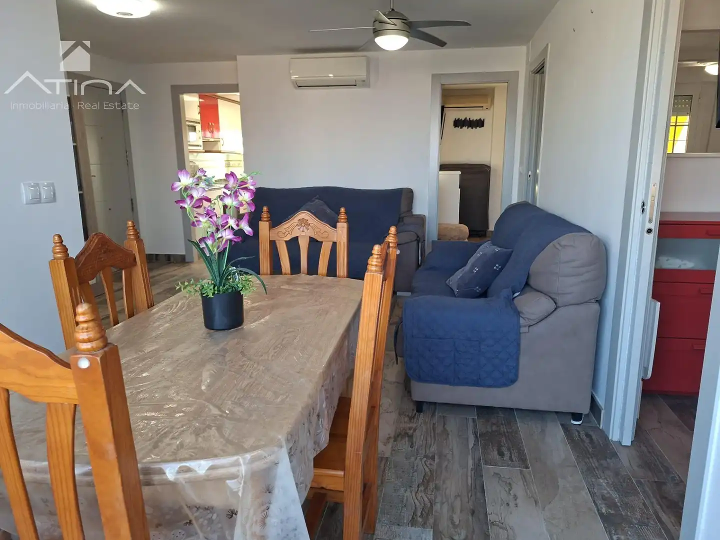 Wohnzimmer von Wohnungen zum Verkauf in Gandia mit Klimaanlage, Heizung und Privatgarten