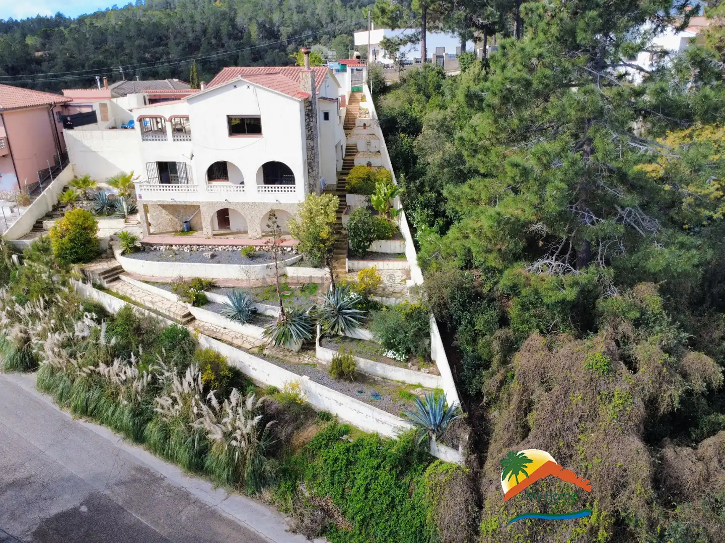 Vista exterior de Casa o chalet en venta en Lloret de Mar con Aire acondicionado, Calefacción y Jardín privado