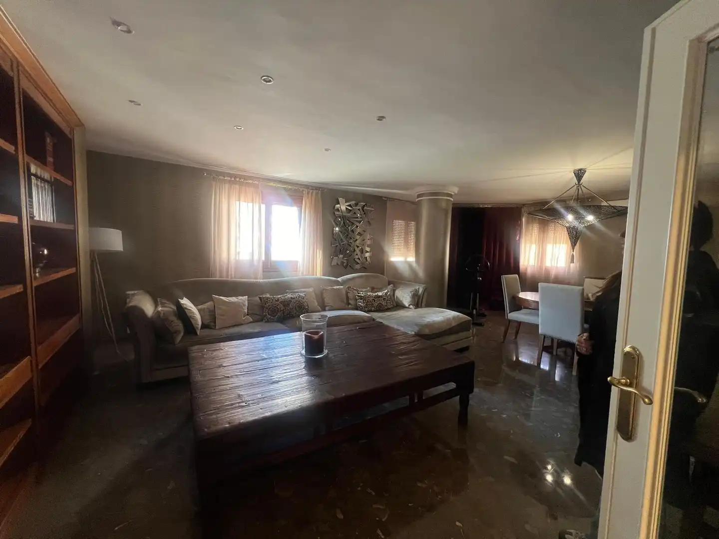 Sala de estar de Piso de alquiler en Tavernes de la Valldigna con Aire acondicionado y Amueblado