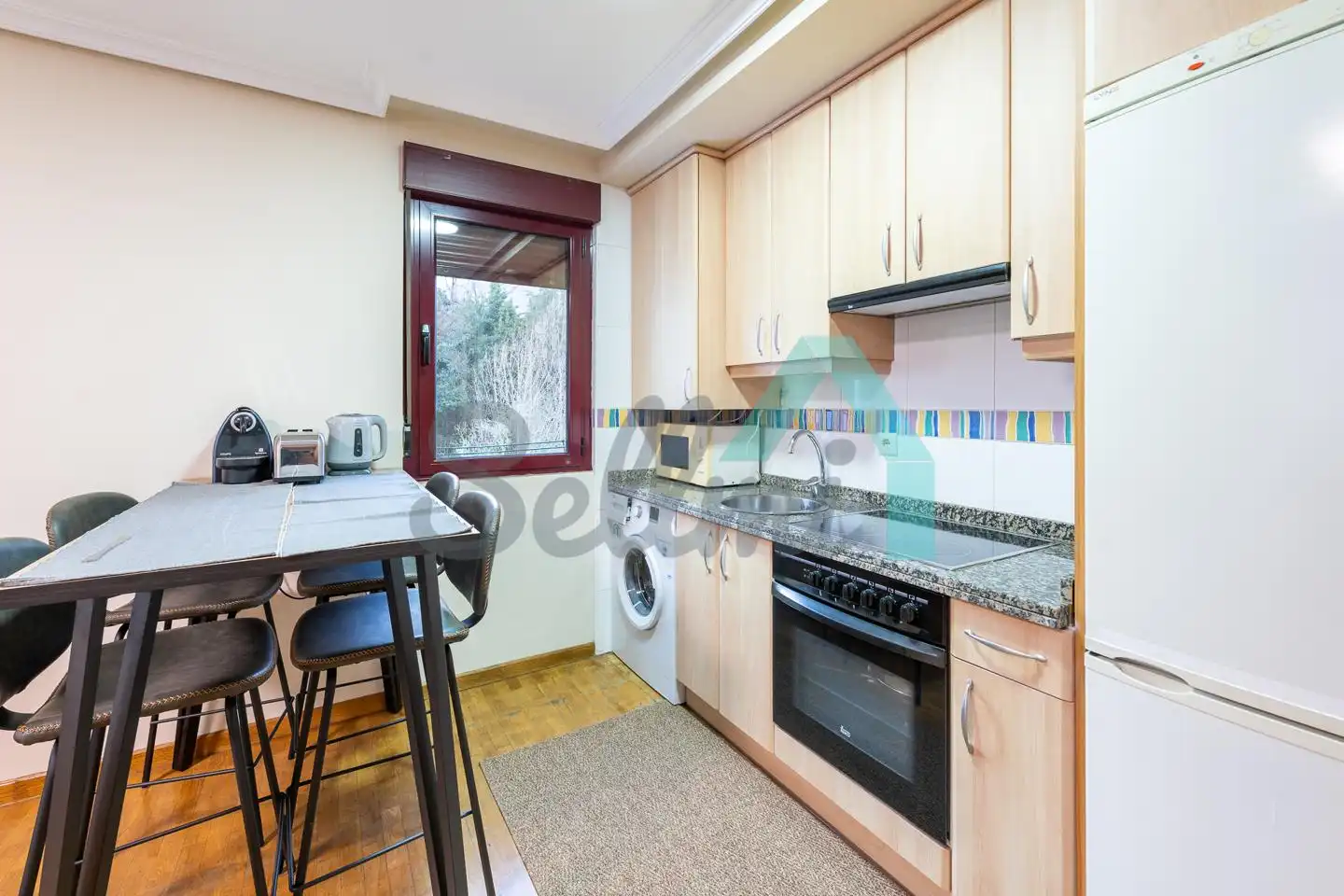 Kitchen of Flat for rent in Oviedo   with Heating, Parquet flooring and Furnished
