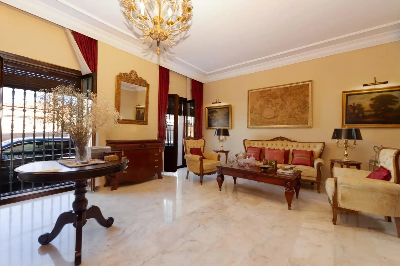 Wohnzimmer von Einfamilien-Reihenhaus zum Verkauf in La Roda de Andalucía mit Heizung, Abstellraum und Balkon