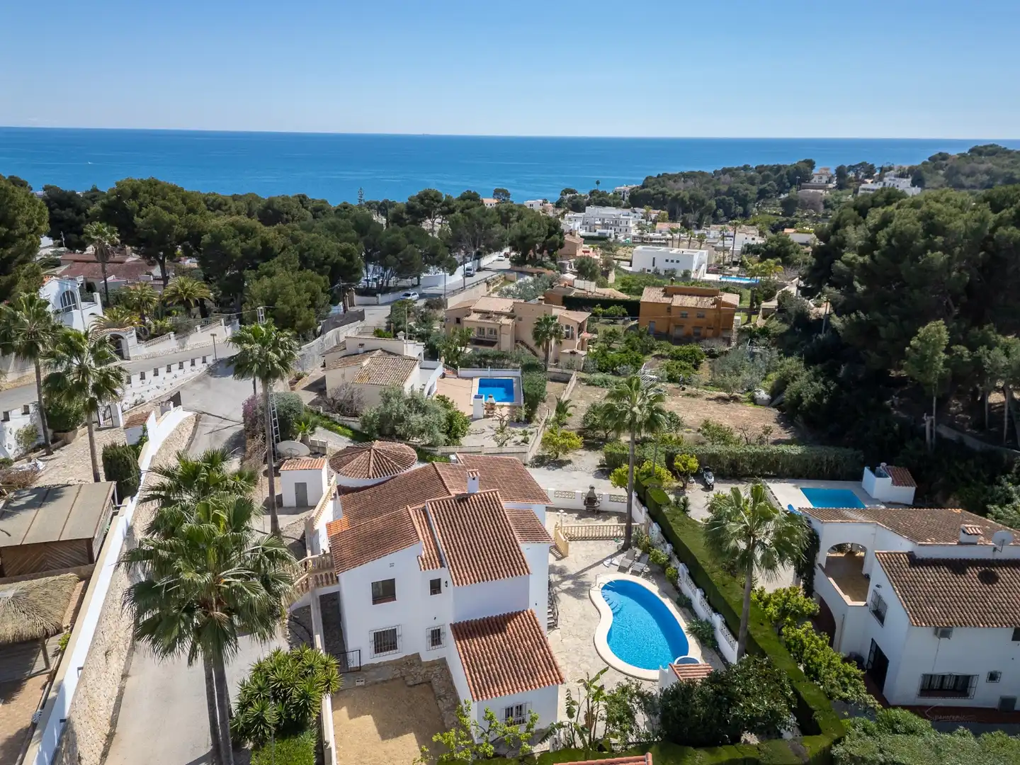 Außenansicht von Haus oder Chalet zum Verkauf in Moraira mit Klimaanlage