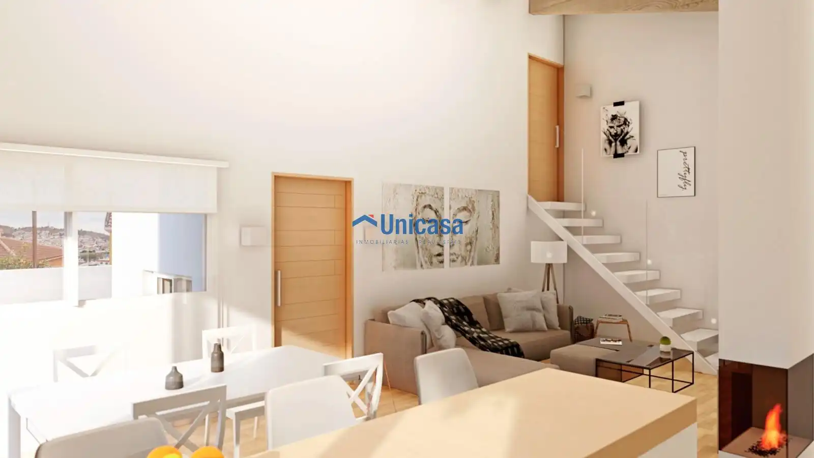 Sala d'estar de Casa adosada en venda en Málaga