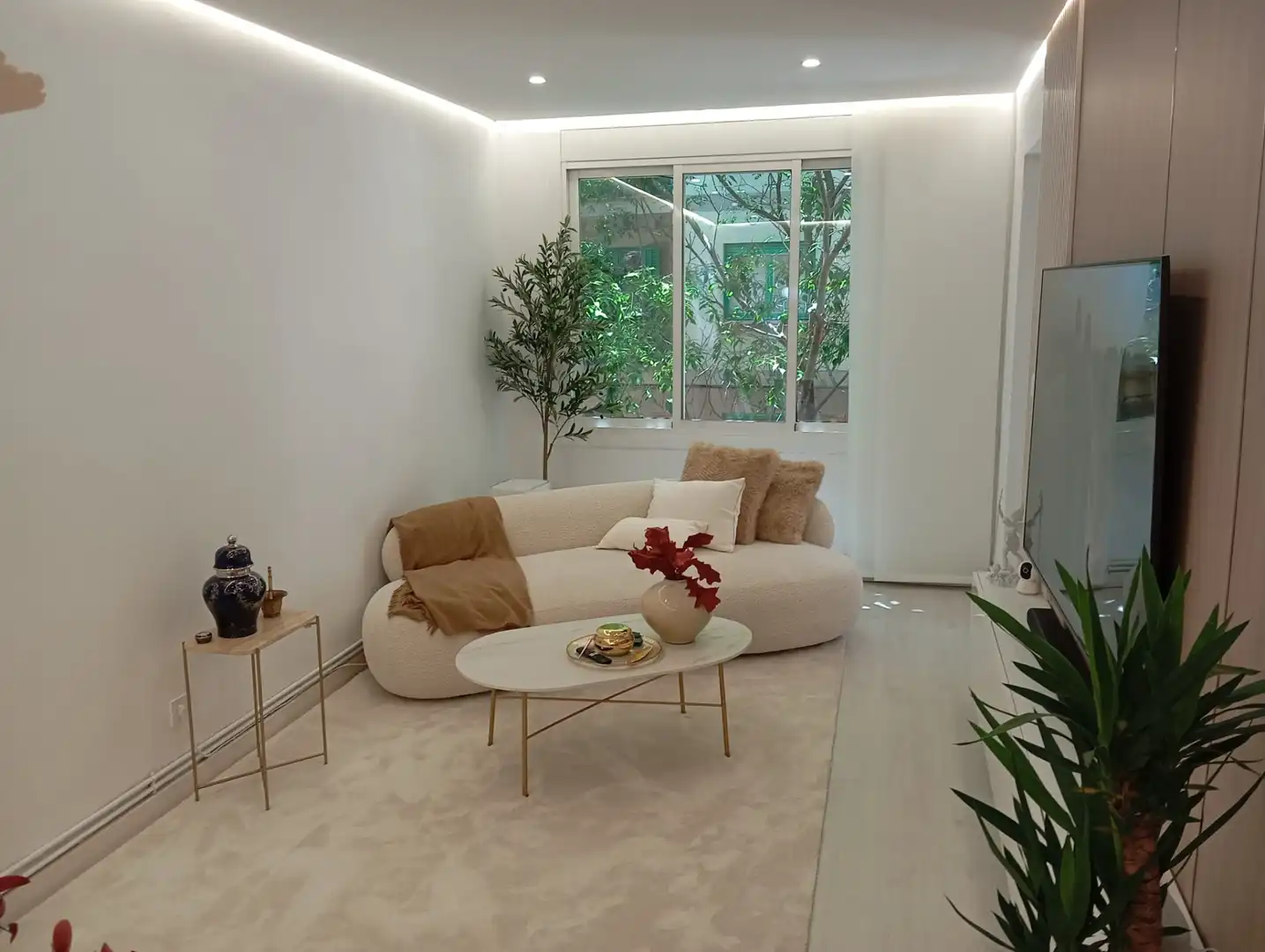 Sala de estar de Piso en venta en Barcelona con Aire acondicionado, Calefacción y Parquet