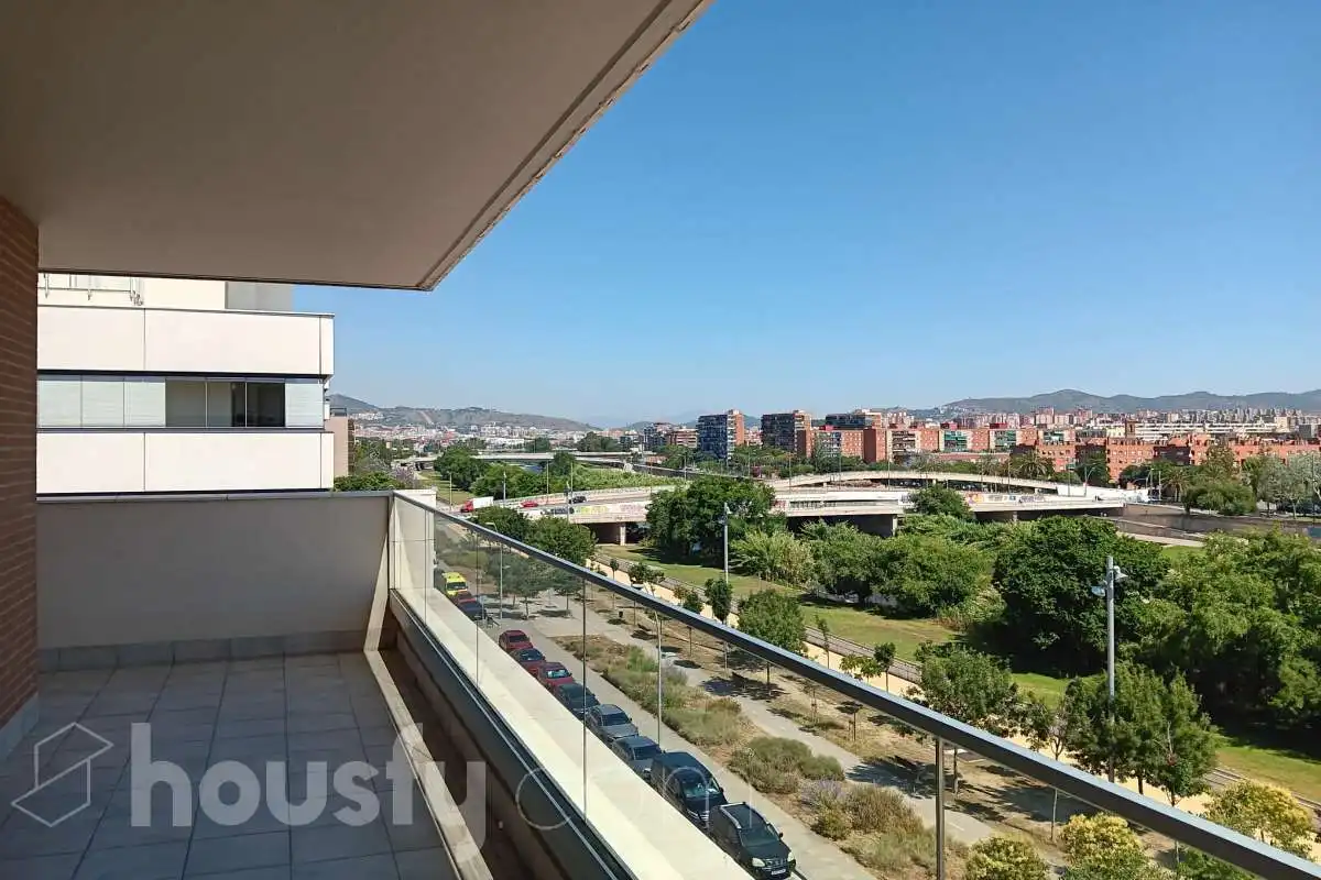 Außenansicht von Wohnung zur Miete in Sant Adrià de Besòs mit Klimaanlage und Balkon