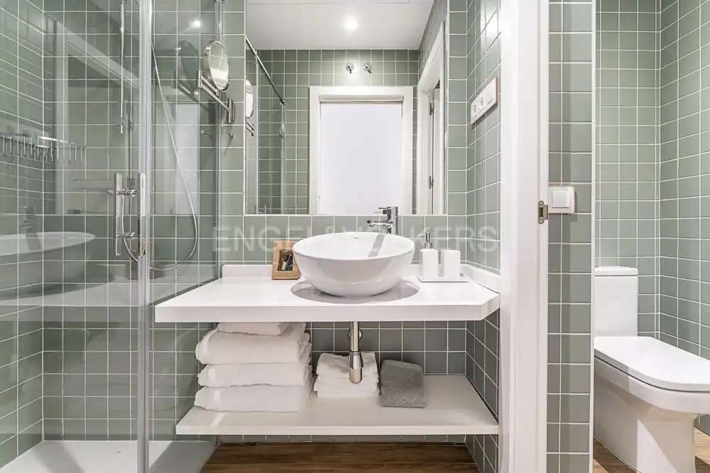 Bathroom of Apartments for rent in Madrid  with Air Conditioner, Heating and Furnished