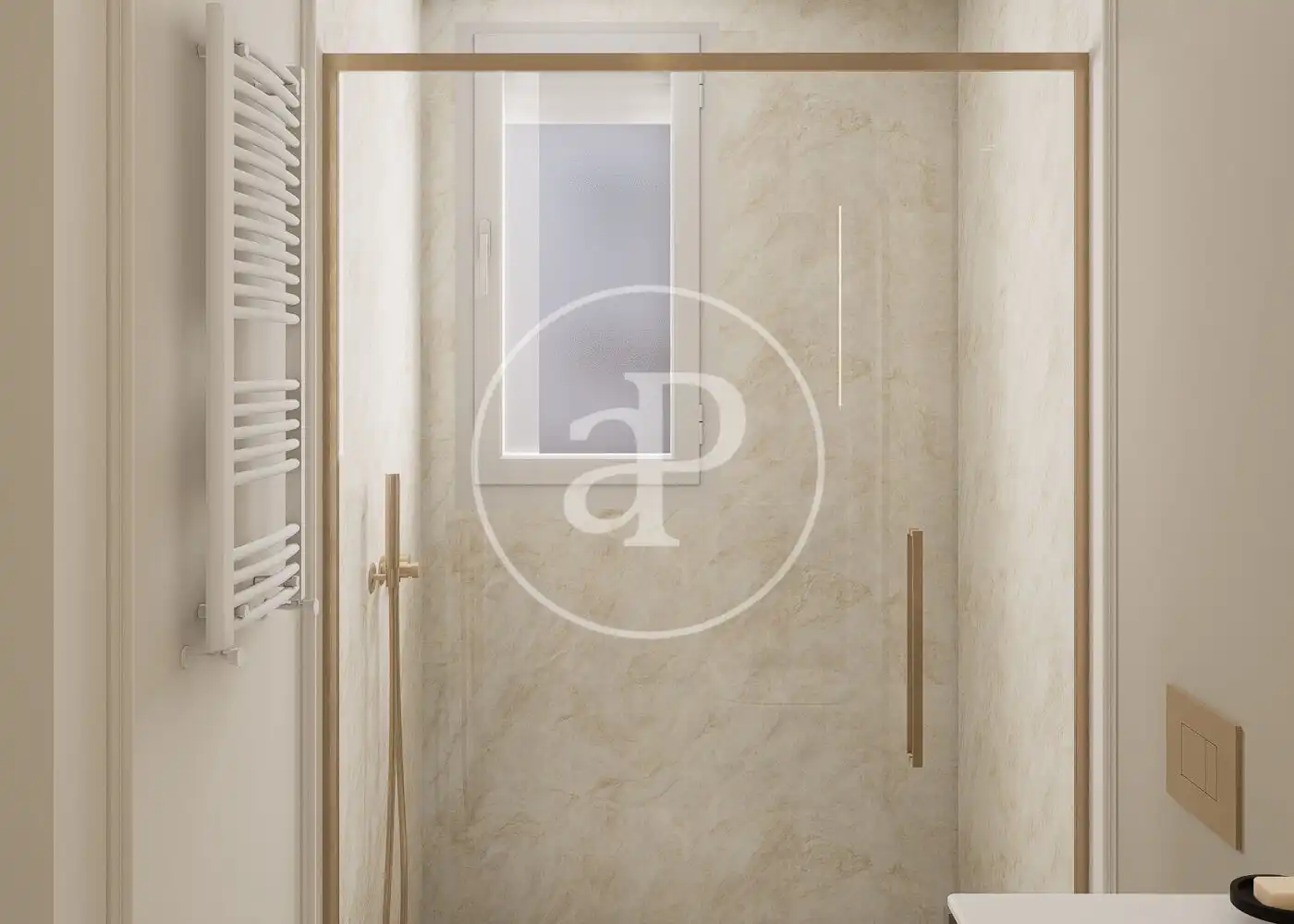 Badezimmer von Wohnung zum Verkauf in Madrid mit Klimaanlage, Heizung und Möbliert