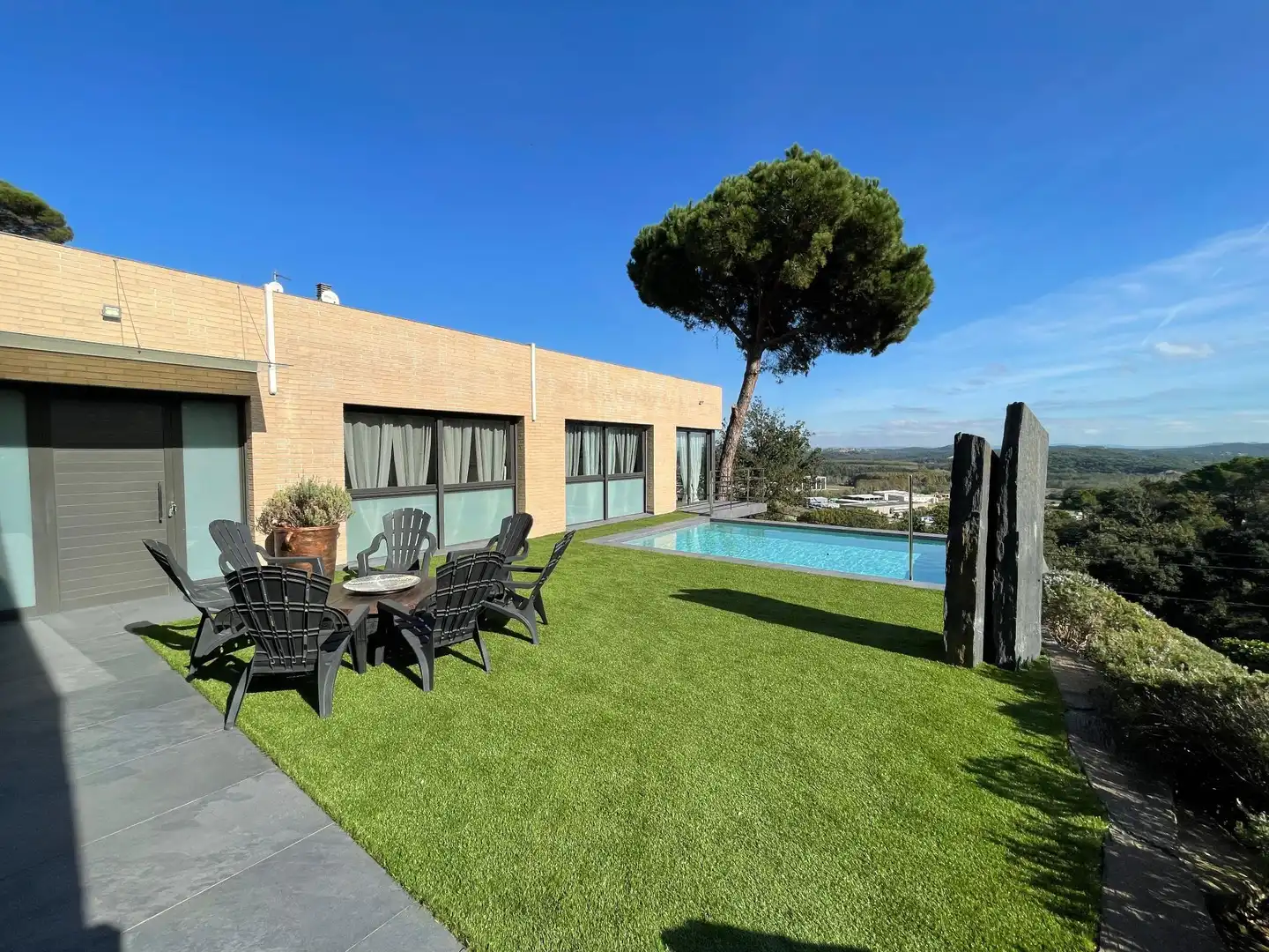 Terraza de Casa o chalet en venta en Fogars de la Selva con Aire acondicionado, Calefacción y Jardín privado