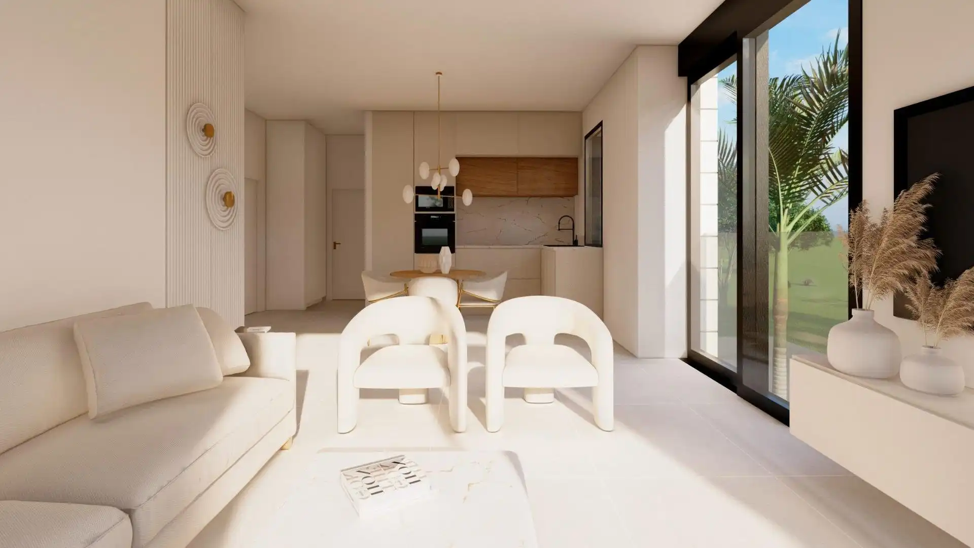 Sala de estar de Casa o chalet en venta en Pilar de la Horadada con Aire acondicionado, Jardín privado y Terraza
