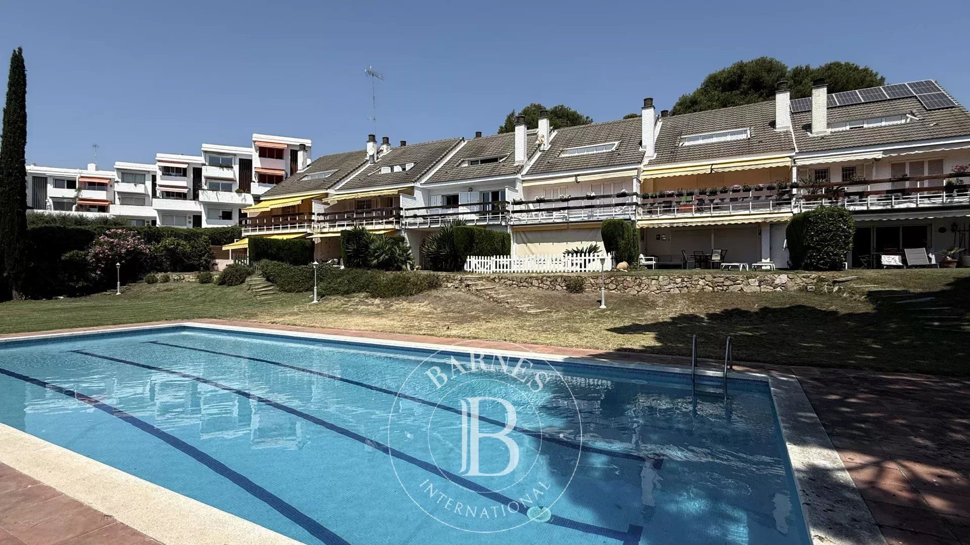 Swimming pool of Single-family semi-detached for sale in Sant Andreu de Llavaneres  with Heating, Terrace and Storage room