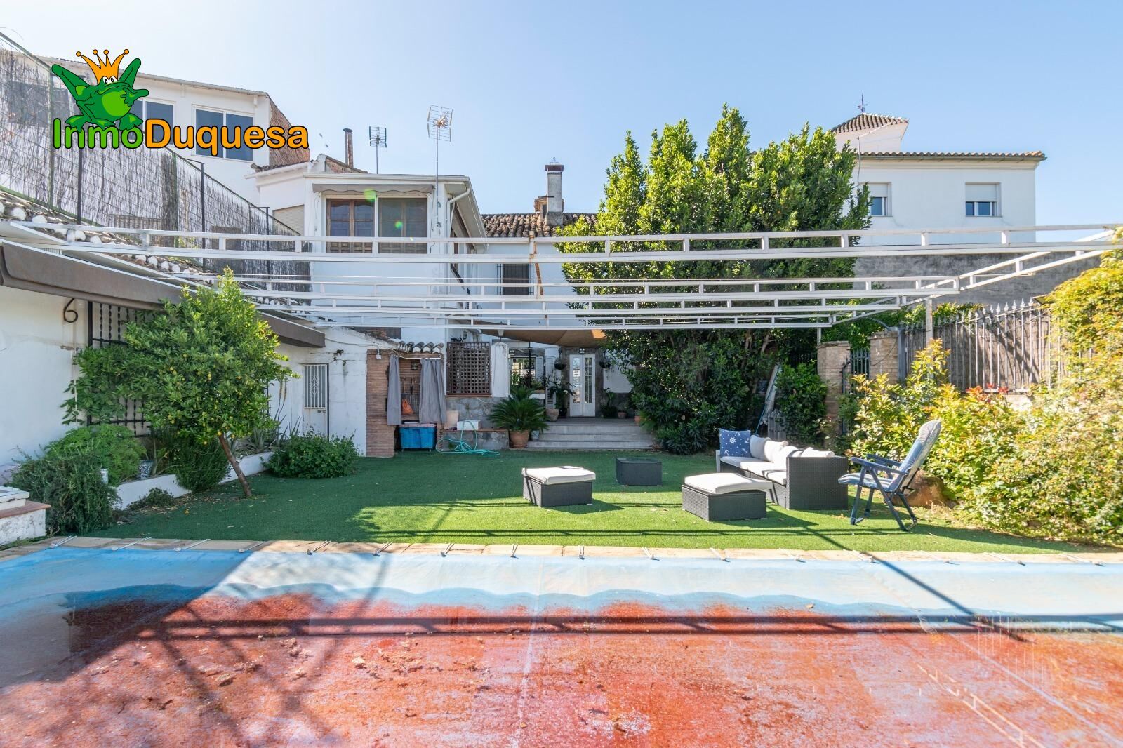 Garden of Single-family semi-detached for sale in Vegas del Genil  with Air Conditioner, Private garden and Swimming Pool