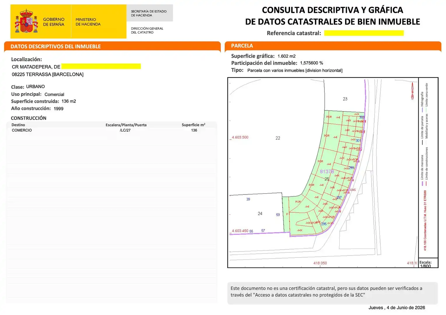 Local en venta en Terrassa