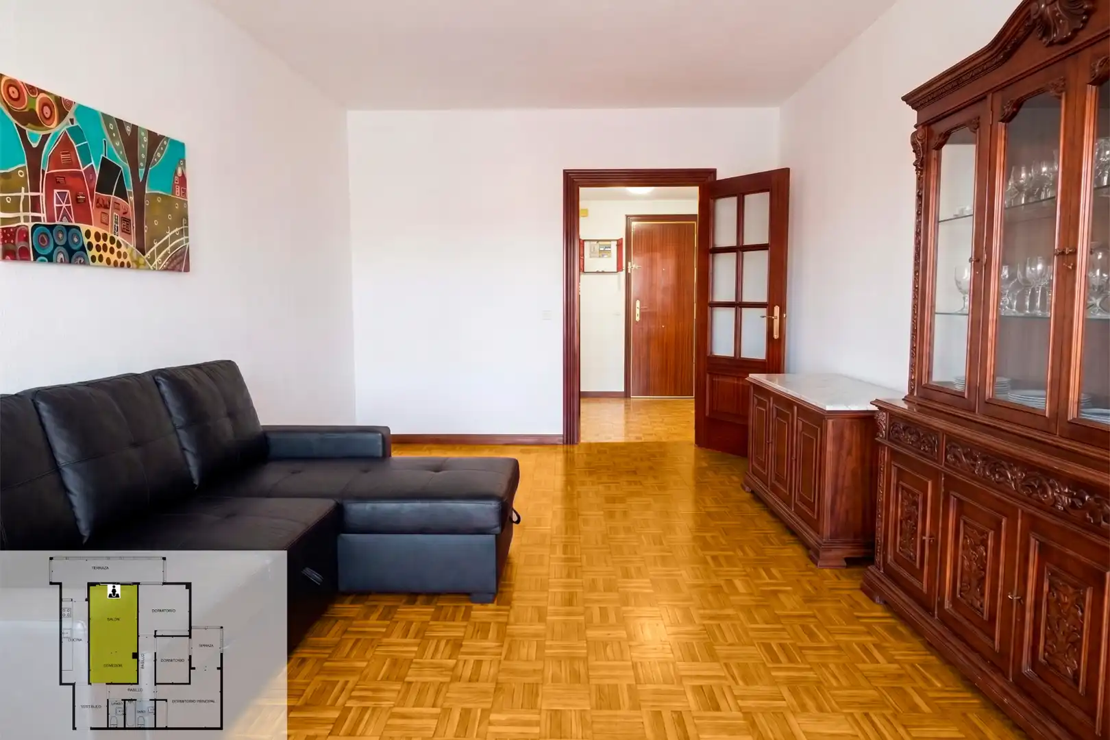 Sala de estar de Piso en venta en Madrid con Aire acondicionado, Calefacción y Terraza