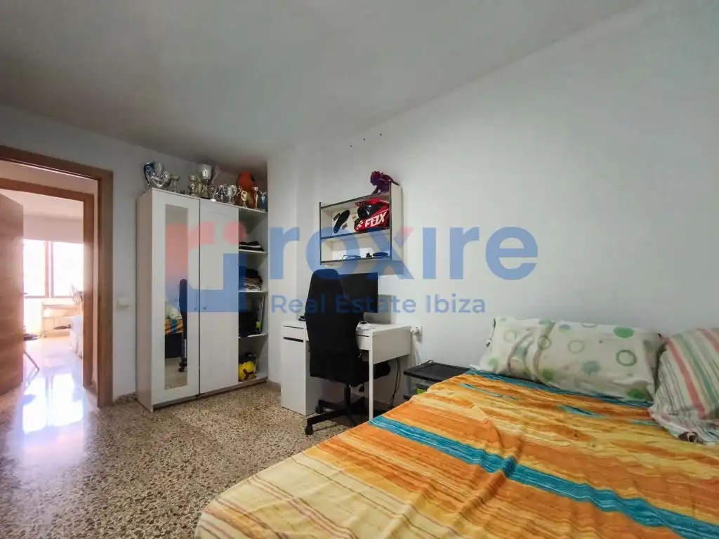 Schlafzimmer von Wohnung zur Miete in Eivissa mit Terrasse, Möbliert und Ofen