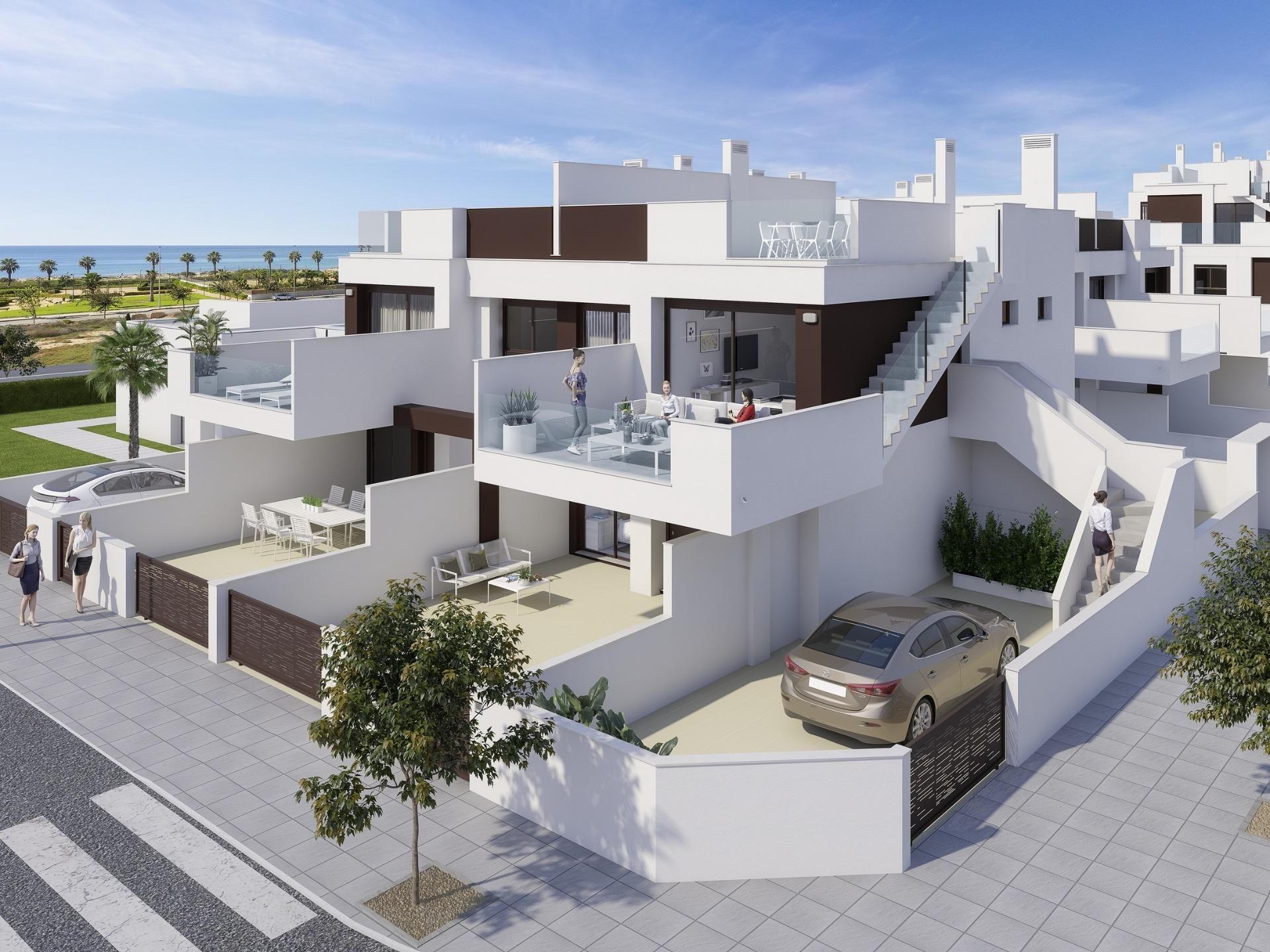 Exterior view of Flat for sale in Pilar de la Horadada  with Swimming Pool