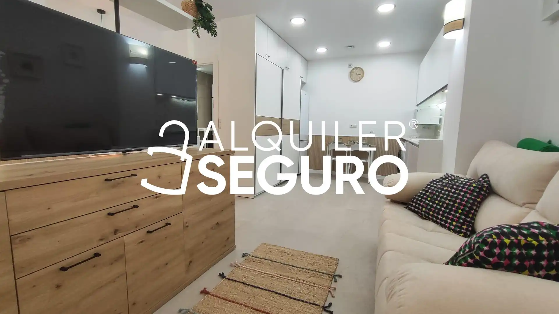 Sala de estar de Estudio de alquiler en Alfafar con Aire acondicionado, Calefacción y Amueblado