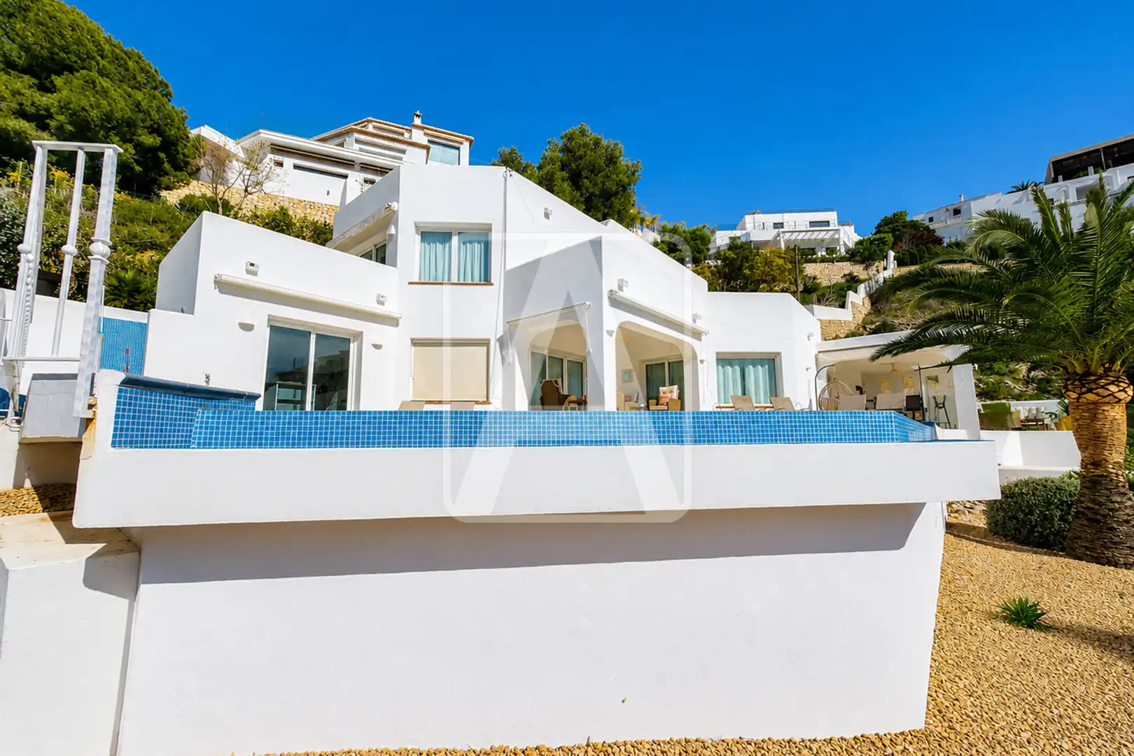 Exterior view of Houses for sale in Moraira  with Air Conditioner, Heating and Private garden