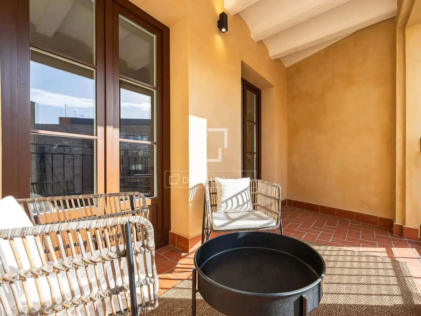 Balcony of Flat for sale in Barcelona  with Air Conditioner, Terrace and Swimming Pool