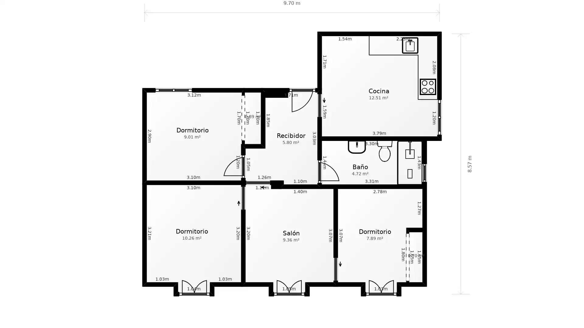 Flat for sale in Donostia - San Sebastián   with Heating, Parquet flooring and Furnished