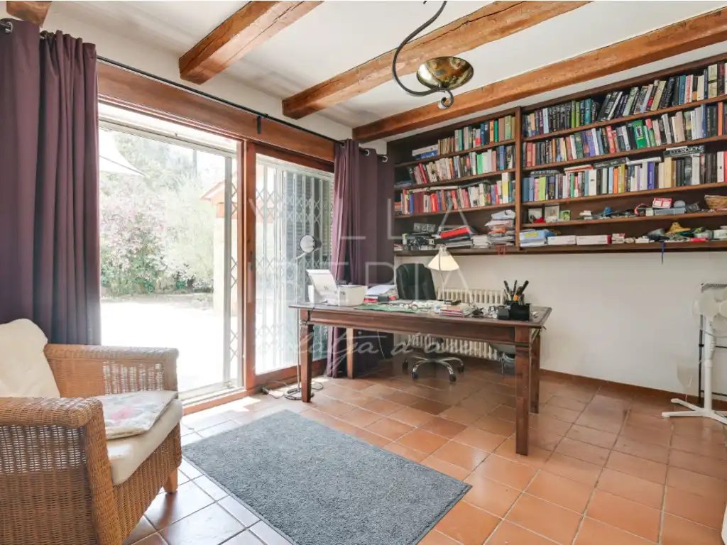 Sala d'estar de Casa o xalet en venda en Santa Cristina d'Aro amb Calefacció, Jardí privat i Terrassa