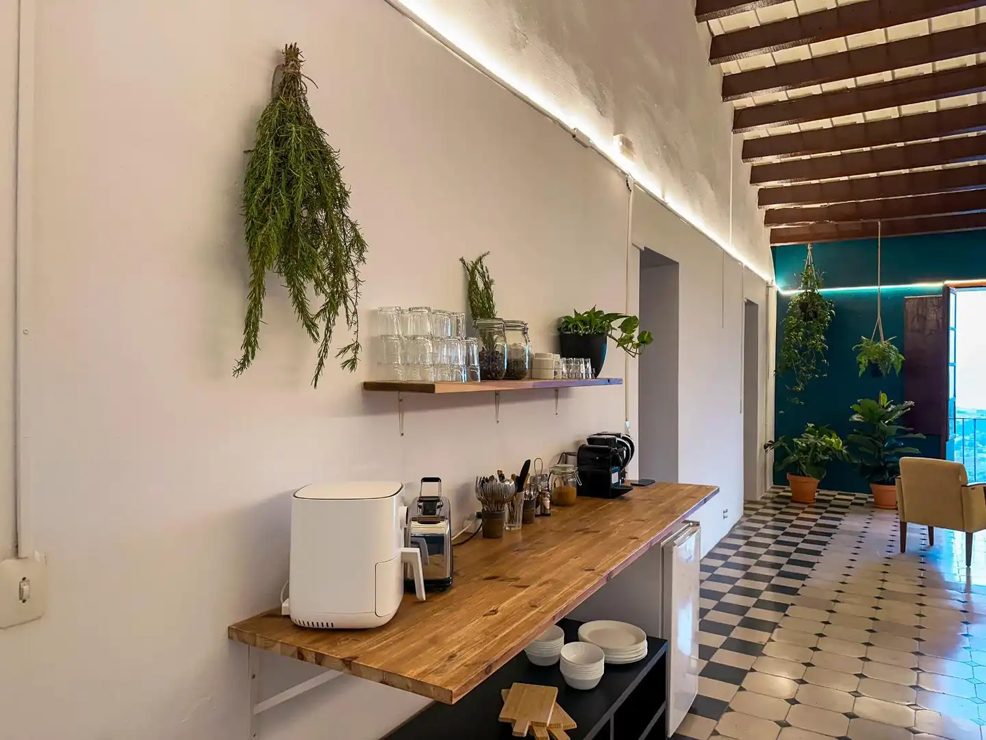 Cuina de Finca rústica de lloguer en Pineda de Mar amb Calefacció, Jardí privat i Terrassa